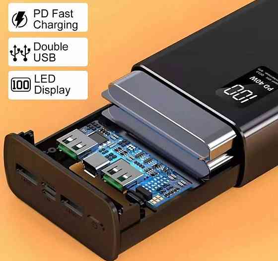 PowerBank(Павербанк)  со сверхбыстрой зарядкой  на 40000 mAh 66W. Киев