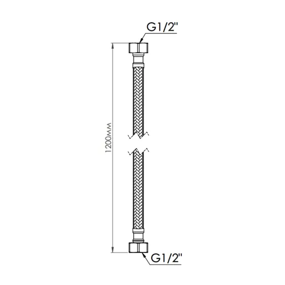 Шланг для воды Thermo Alliance Standart 120 см NYLON 1/2