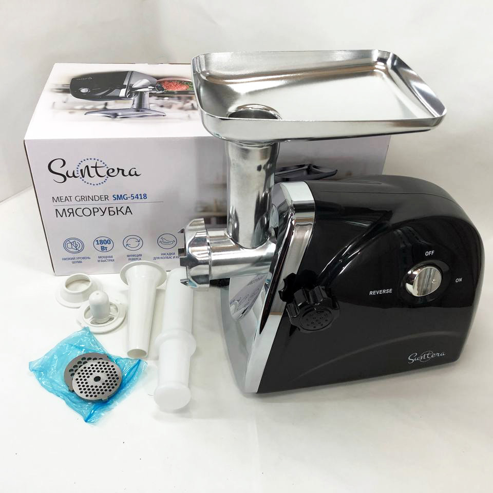 М'ясорубка настільна професійна Suntera SMG-5418B 1800 Вт, М'ясорубка реверс насадки TU-66 Львів - фото 1