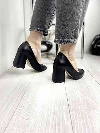 Nivelle Туфлі жіночі NIVELLE чорні натуральна шкіра каблук 9 см 39р. (3482) Коломия