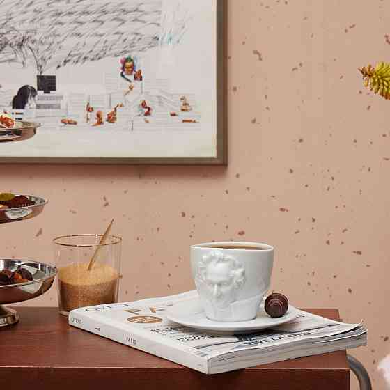 Чашка зі блюдцем Tassen Йоганн Вольфганг фон Гете (260 мл) порцелянова Білий Вінниця