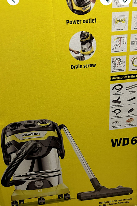 Профессиональный пылесос Karcher WD 6 P S V-30/6/22/T 1.628-361.0 пулесос. Харьков - изображение 2
