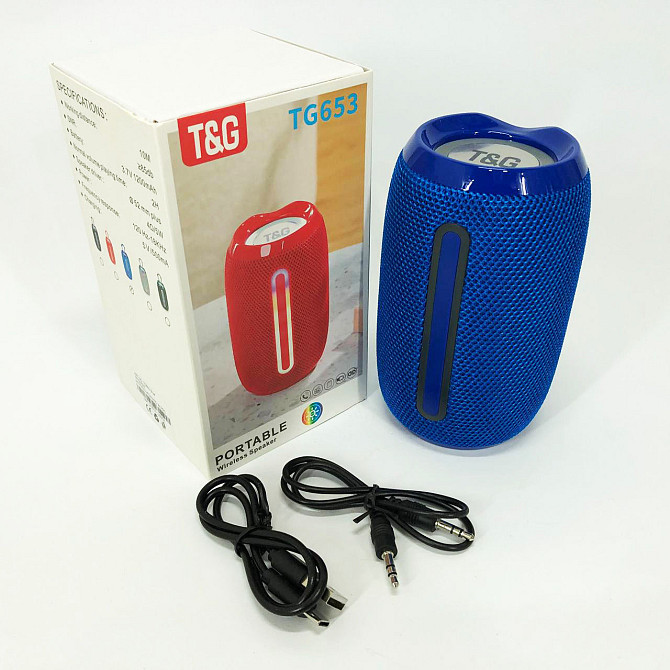 Портативная колонка с Bluetooth TG653, Блютуз колонка с флешкой и радио, Музыкальные колонки VO-783 для улицы Киев - изображение 5
