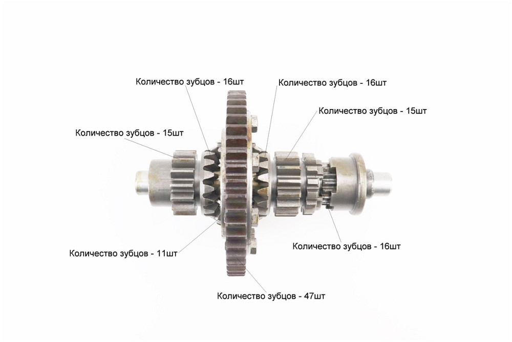 Диференціал у зборі Z-47, Z-15x16, Z-11, Z-16 JR-Q12E (120-1), з блокуванням, без шпонки Київ - фото 4