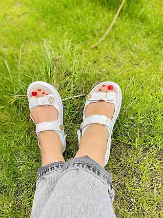 No brend Босоніжки жіночі 424/1 білі (літо, шкіра натуральна) (5044) Коломыя