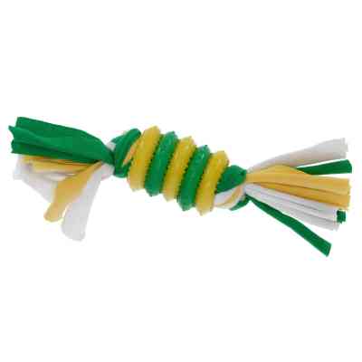 Іграшка для собак MISOKO&amp;CO Кільце з мотузками зелений з жовтим 20 см (BEITR00181-ZG) Вінниця