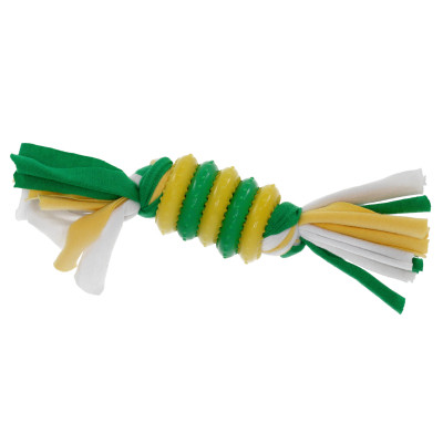 Іграшка для собак MISOKO&amp;CO Кільце з мотузками зелений з жовтим 20 см (BEITR00181-ZG) Вінниця - фото 1