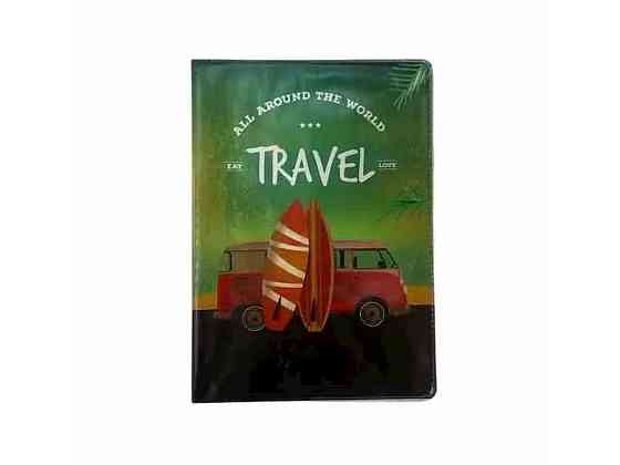 Обкладинка ПВХ для Паспорта України/Passport Travel (Bus) 185х130мм арт.307020 в асортименті ТМ ПОЛІМЕР Київ