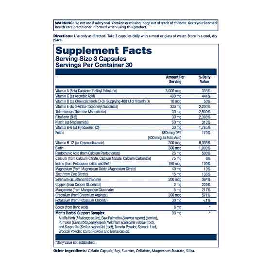 Men's Golden Multi-Vitamin - 90 caps Луцьк