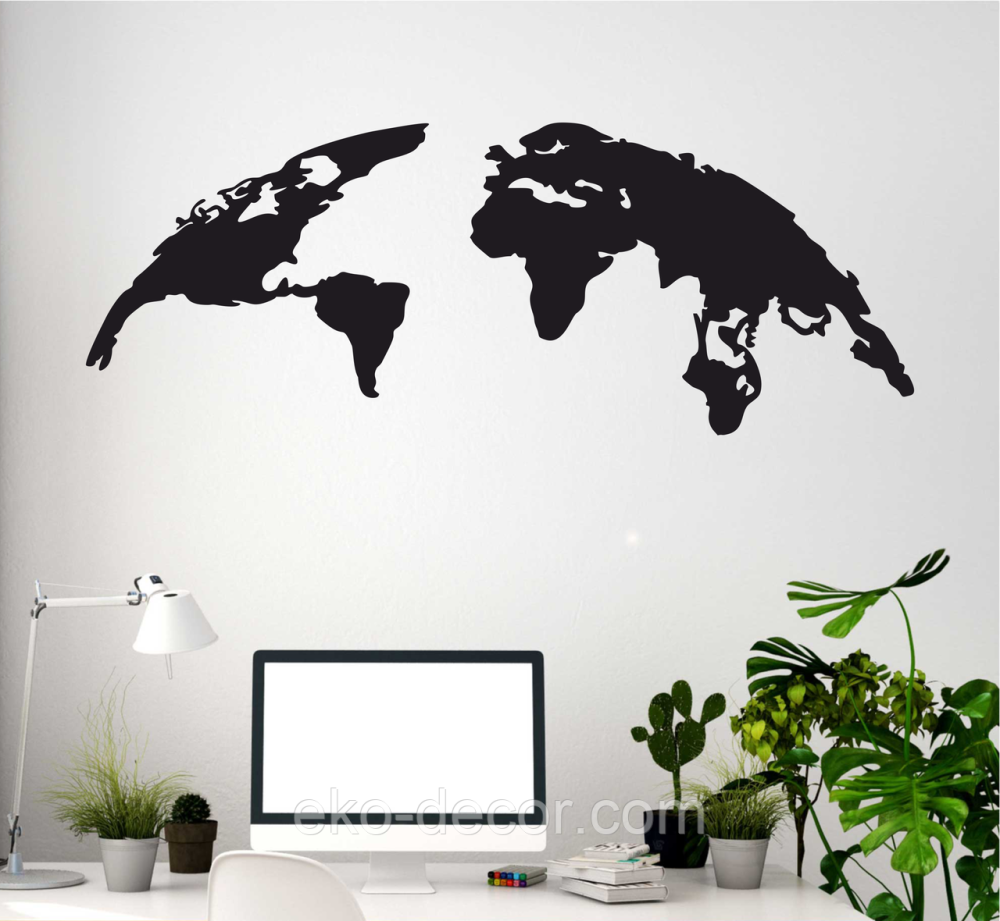 Декоративное настенное Панно «Земля», Декор на стену 90*34 см, Черный Киев - изображение 1