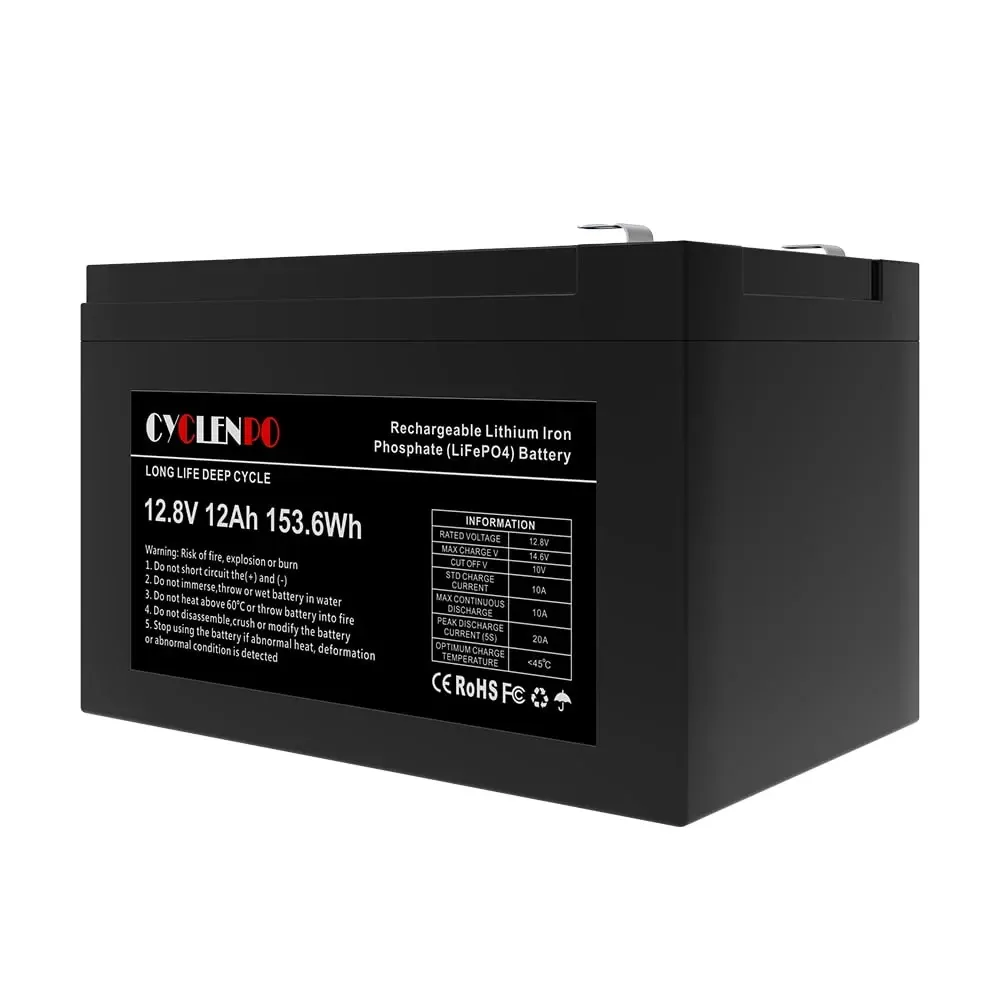 Акумуляторна батарея літій-залізо-фосфатна 12.8В 12Аг Cyclen 12.8V 12AH LiFePo4 (44-00076) Київ - фото 10