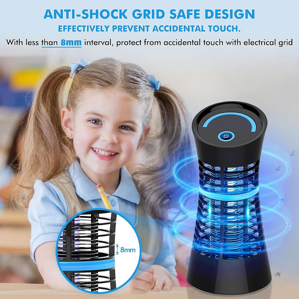 Электрическая ловушка лампа от насекомых, комаров Qomolo Iki-056A, ультрафиолетовая лампа 900В, действие 30 м² Киев - изображение 3