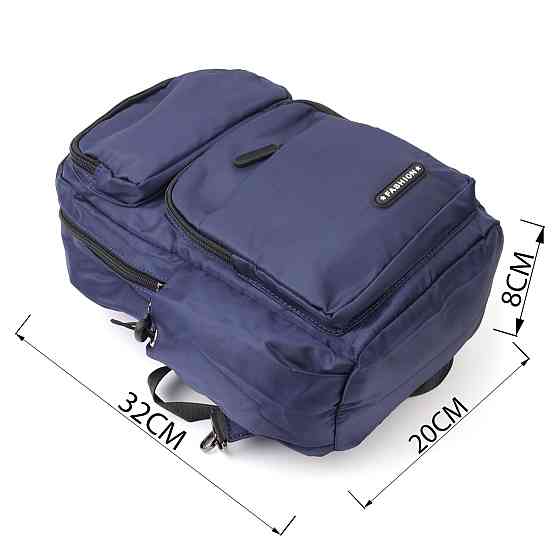 Багатофункціональний чоловічий текстильний рюкзак Vintage 20575 Синій Київ