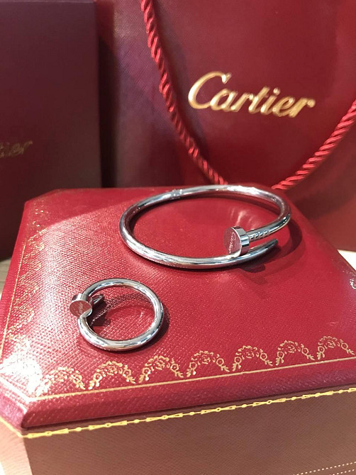 Cartier браслет гвоздь и кольцо белое золото / Картье браслет гвоздь и кольцо Одесса - изображение 3