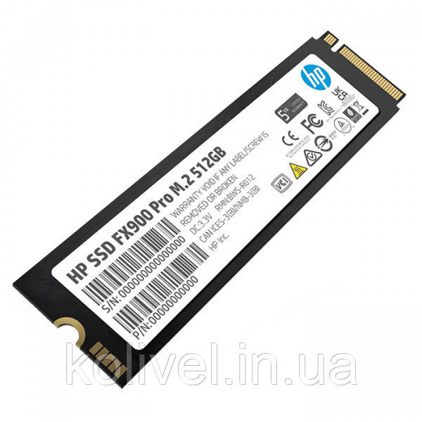 SSD 512GB M.2 HP FX900 Pro PCIe 4.0 x4 NVMe 1.4 2280 TLC 3D V-NAND (4A3T9AA) Киев - изображение 2