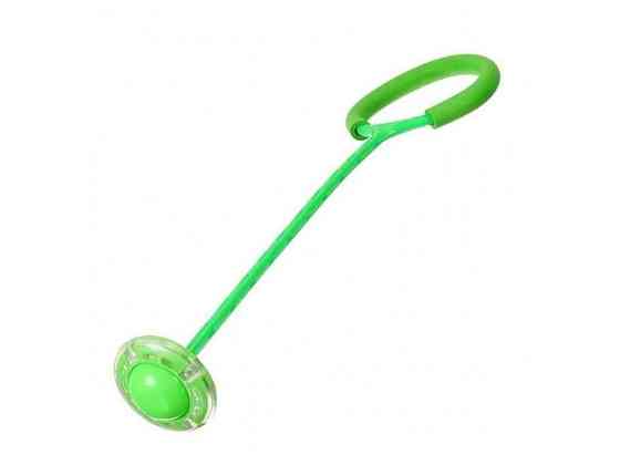 Скакалка 0,62м салатовий з колесиком арт. SR19001 ТМ 7TOYS Київ