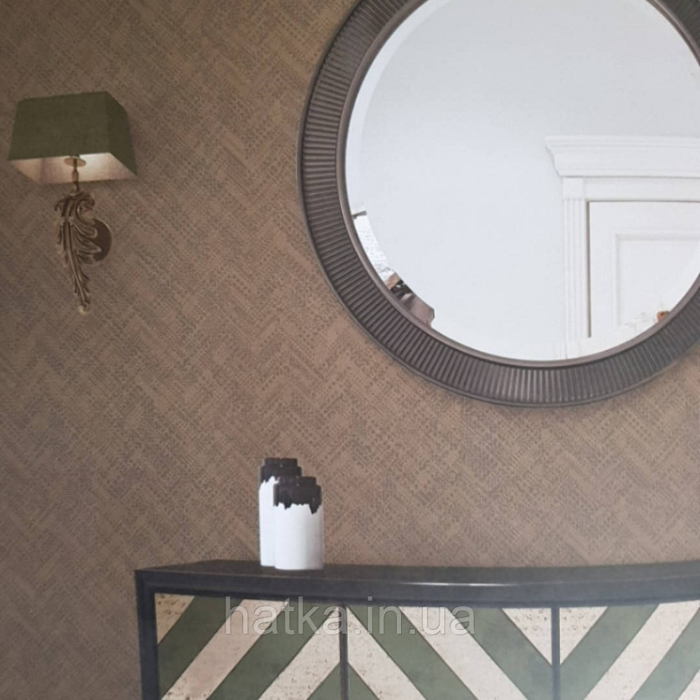 Обои виниловые на флизелине AdaWall Beta 1.06x10 коричневые геометрия полоски рисунок бронзовый 1102-5 Киев - изображение 1