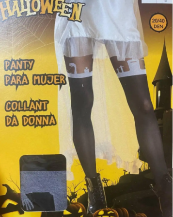 Колготки на Хелловін Цвинтар 20-40 den чорно-білий М Київ