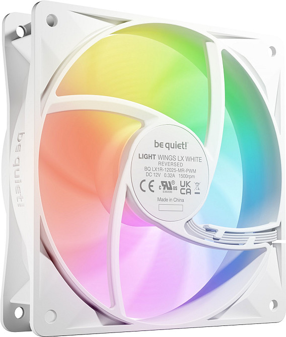Вентилятор be quiet! Light Wings LX 120mm PWM Reverse White (BL133) ( 22671 ) Харьков - изображение 2