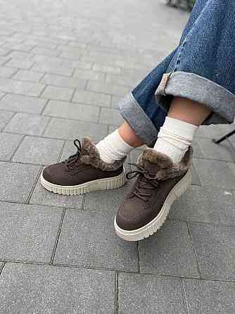 VIKA Черевики жіночі VIKA кофе натуральна замша зимові низький хід 36р. (5678) Коломыя