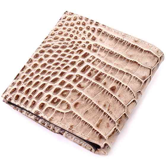 Оригинальный женский кошелек из натуральной кожи под крокодила KARYA 21314 Разноцветный Киев