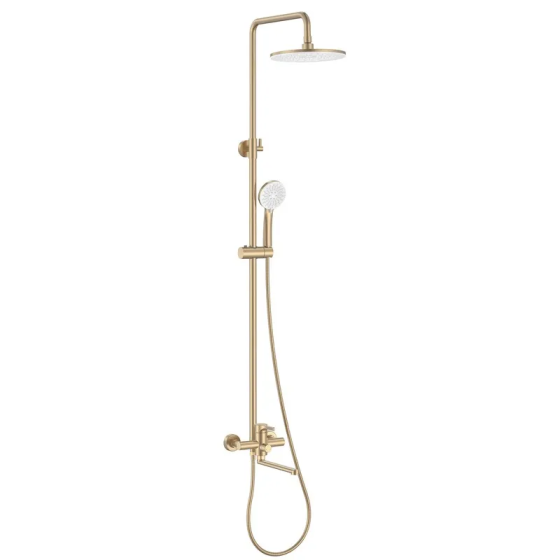 Душова колона зі змішувачем Zerix Rex-009-J Brushed Gold з нержавіючої сталі (Колір матове золото) (ZX6125)   ( 23628 ) Харьков