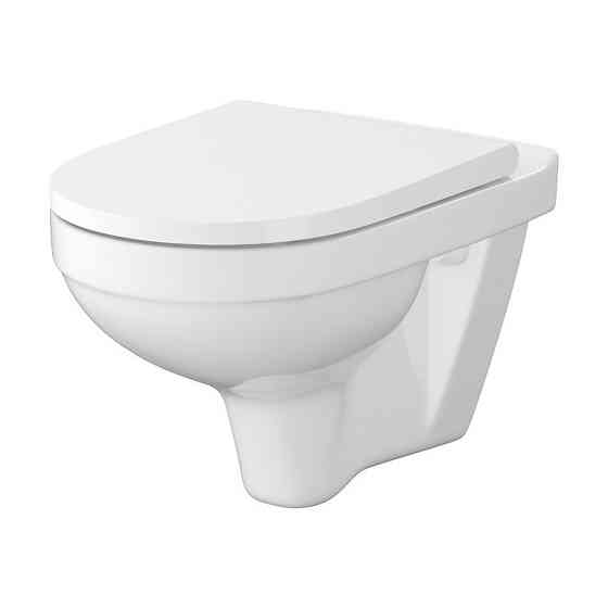 CET 471 ZIP SIMPLE ON підвісний унітаз в комплекті з кришкою дюропласт з плавним закриванням (000025921) Київ