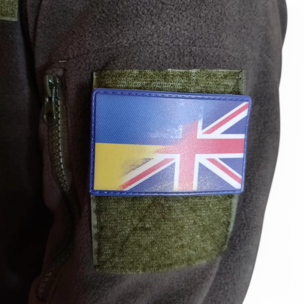 Патч / шеврон прапор Великобританія - Україна Запоріжжя - фото 2