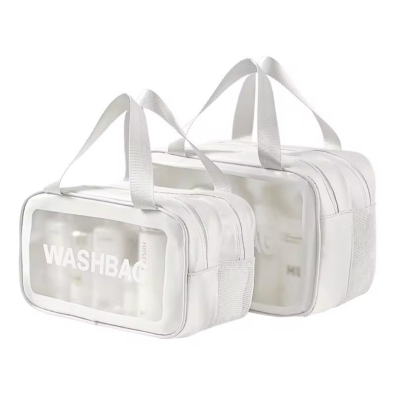 Комплет косметичок 2 шт у ванну кімнату на 2 відділення, білі Кам'янець-Подільський - фото 1