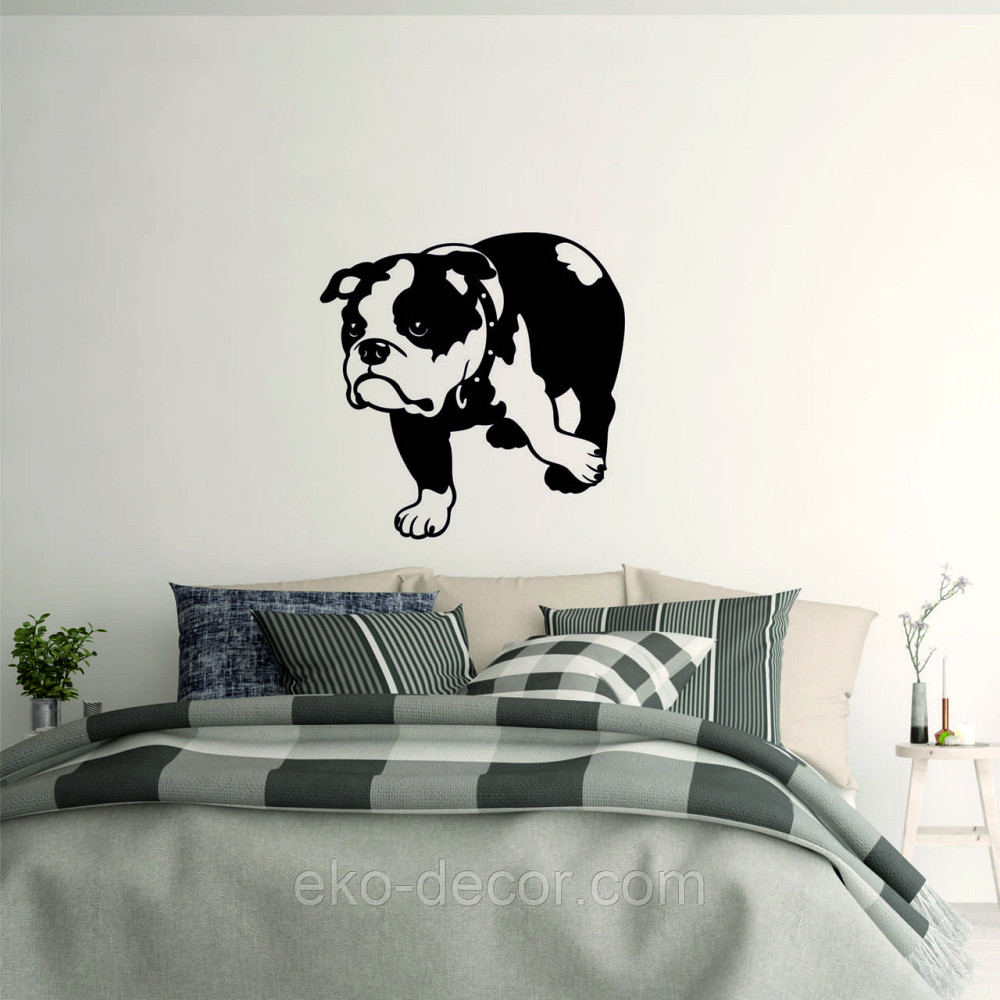 Декоративное настенное Панно «Бульдог» , Декор на стену Киев - изображение 4