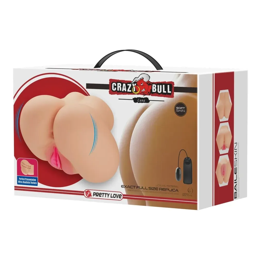 Мастурбатор вагина-анус с вибрацией Crazy Bull - Luna, BM-009244Z Sex Aura Киев - изображение 10