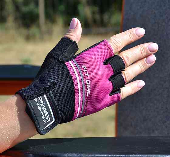 Рукавички для фітнесу Power System PS-2920 Fit Girl Evo Pink S Кам'янське