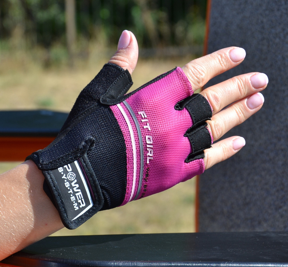 Рукавички для фітнесу Power System PS-2920 Fit Girl Evo Pink S Кам'янське - фото 5