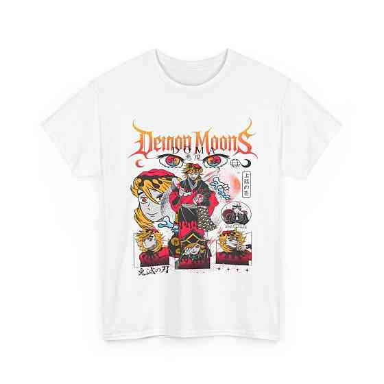 Футболка для мальчика аниме Истребитель демонов оверсайз (рост от 165 до 180 ) Черний AnimeJ0769m Днепр