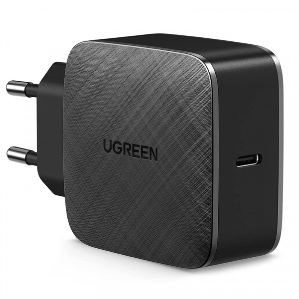 Зарядний пристрій 1xUSB 65W (1xType-C QC3) Tech Fast GAN Charger чорний CD217 Ugreen (70817) Київ - фото 1