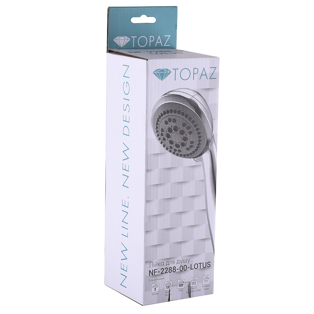 Душова лійка Topaz NF-2288-00-LOTUS Тернопіль - фото 3