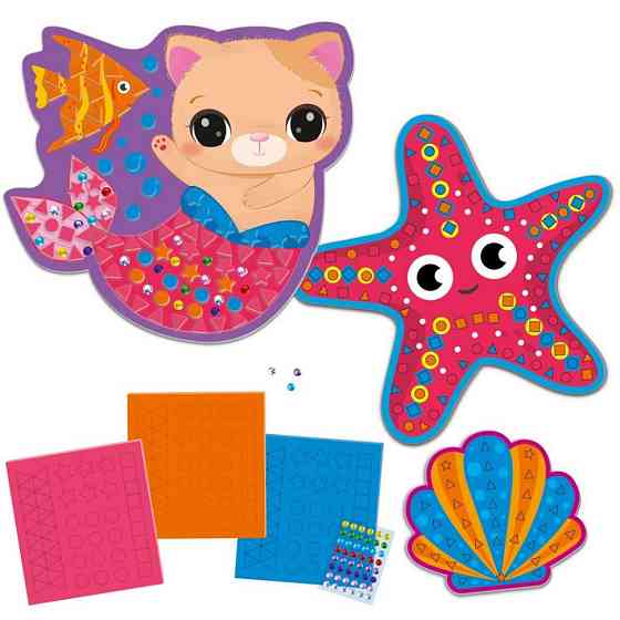 Набір для творчості "Історія русалоньки" VT4511-21 з м'якою мозаїкою та стразами Вінниця