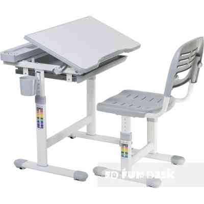 Парта со стулом FunDesk Cantare Grey Винница