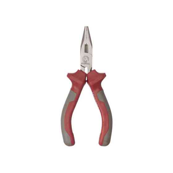 Довгогубці прямі 115 мм, прецизійні, комбіновані рукоятки INTERTOOL NT-0102 Київ