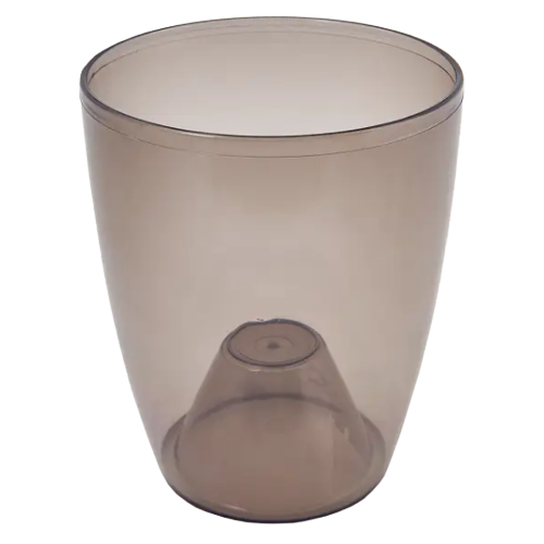 Вазон Орхідея 15*17см коричневий прозорий Алеана Житомир - фото 2