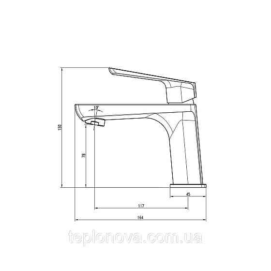 Смеситель для умывальника TOPAZ LEXI TL-21201-H57-0 Черновцы