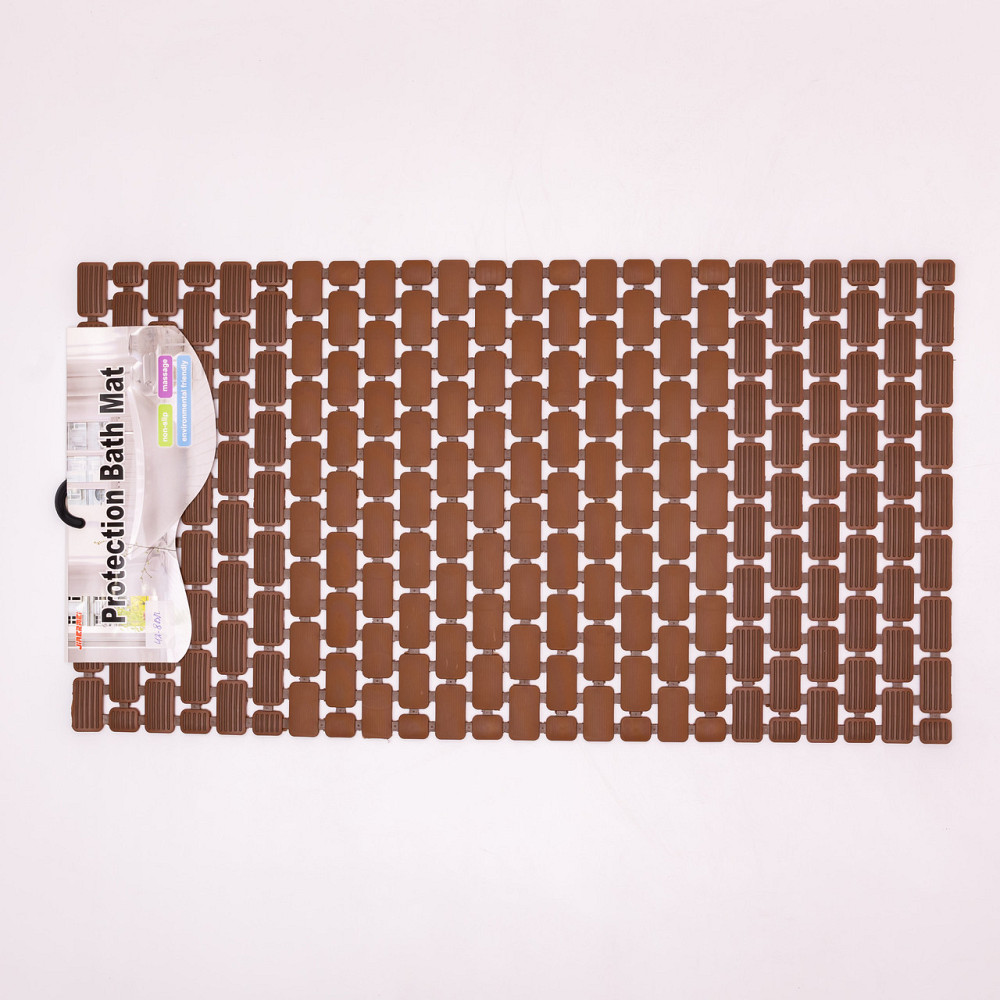Yiwu Килимок для душу із полівінілхлориду на присосках 73×40 см Коричневий HP-42-8BR Коломия - фото 4