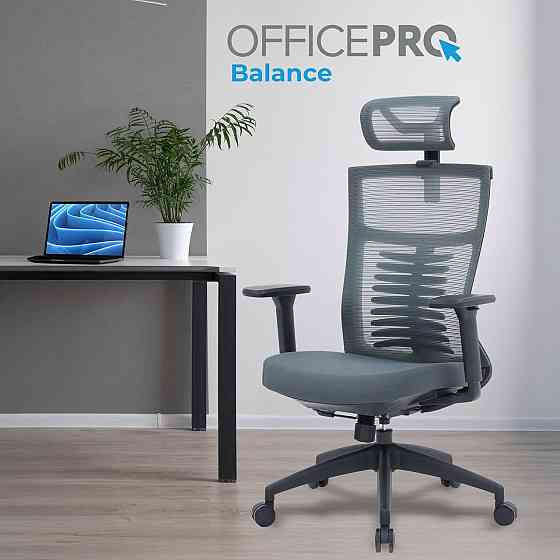 Крісло офісне OfficePro Balance OC550-B-DG-DG Black/Dark Gray ( 23863 ) Харків
