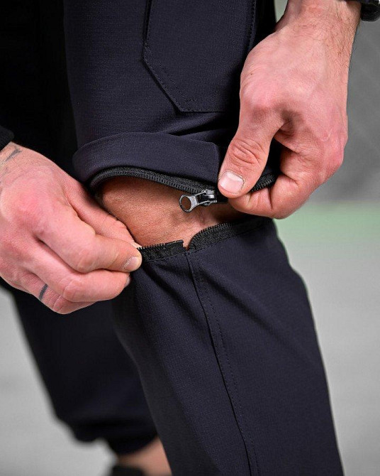 Мужские летние такатические штаны трансформер шорты Дснс синие Одесса - изображение 16