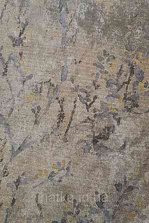 Обои винил на флизелине AS creation Della Natura 1.06Х10 листья ветки размытый рисунок черные серые золотистые Киев