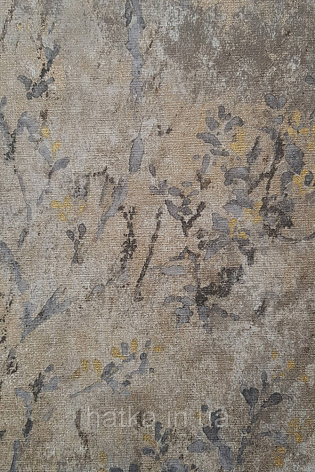 Обои винил на флизелине AS creation Della Natura 1.06Х10 листья ветки размытый рисунок черные серые золотистые Киев - изображение 1