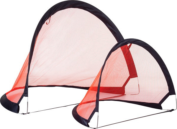 Ворота футбольні Pure2Improve POP-UP 120 x 86 см, чорно-червоні Київ - фото 3