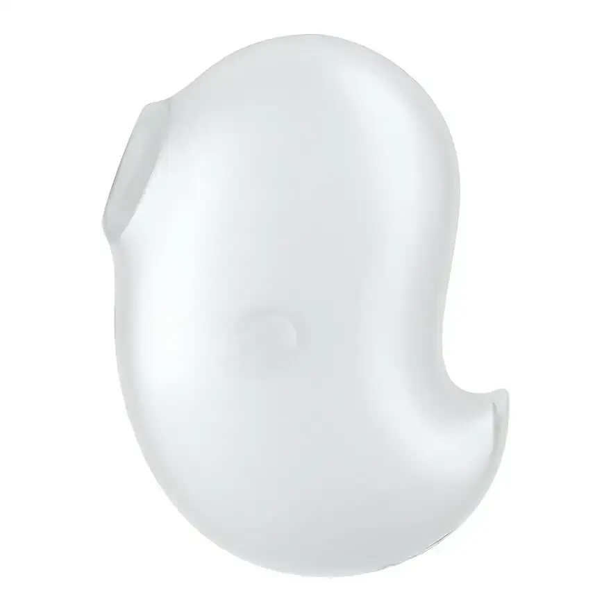Вакуумний кліторальний стимулятор із вібрацією Satisfyer Cutie Ghost White Львів - фото 2