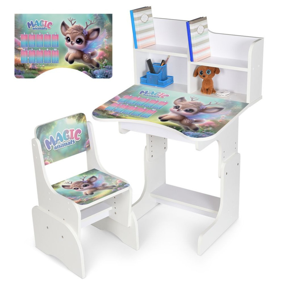 Дитяча парта N 2071-27-1 висота 3 положення, зі стільчиком Вінниця - фото 1