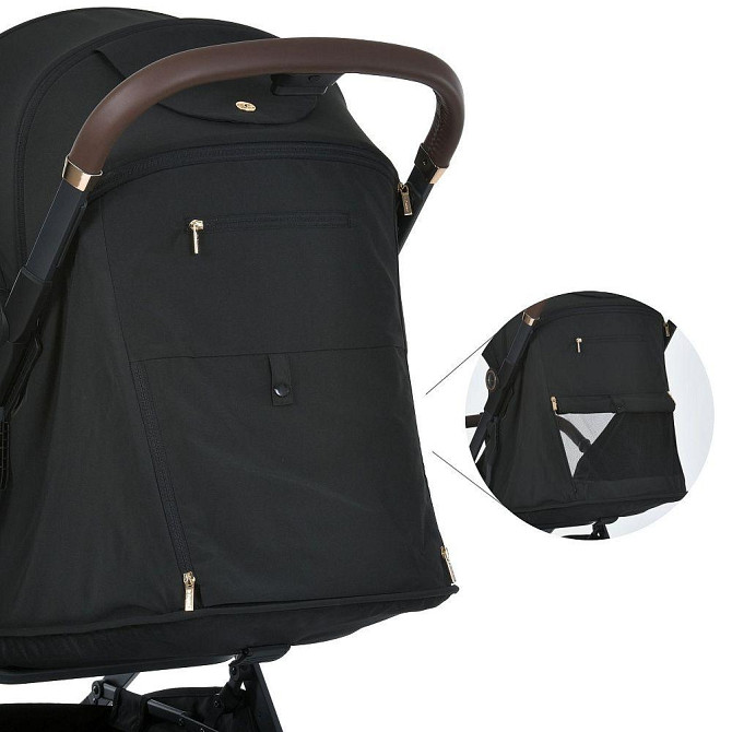 Коляска дитяча El Camino BEYA Black прогулянкова з чохлом для ніжок у комплекті Чорна (ME 1127-G) Чернігів - фото 6